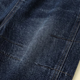 Boys Dark Blue Denim Cargo Shorts Shorts