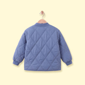 Boys Blue Long Sleeve Quilted Jacket Coats & Jackets