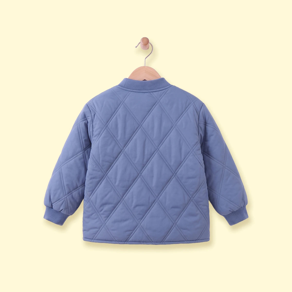 Boys Blue Long Sleeve Quilted Jacket Coats & Jackets