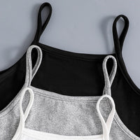 Girls Multicolour Heart Print Sleeveless Cami Tops Pack Of 3 Tops