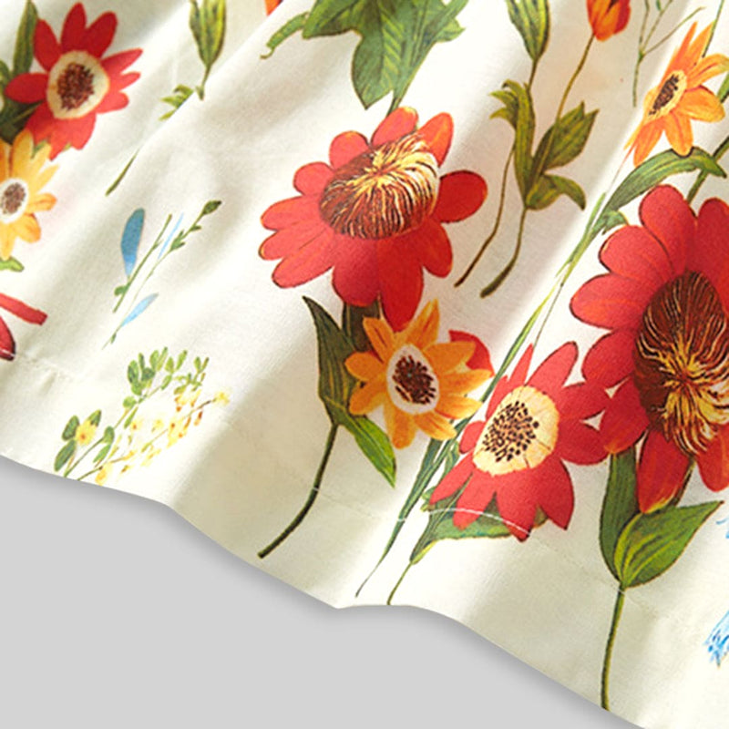 Girls Floral Print Fit & Flare Dress Casual Dresses   