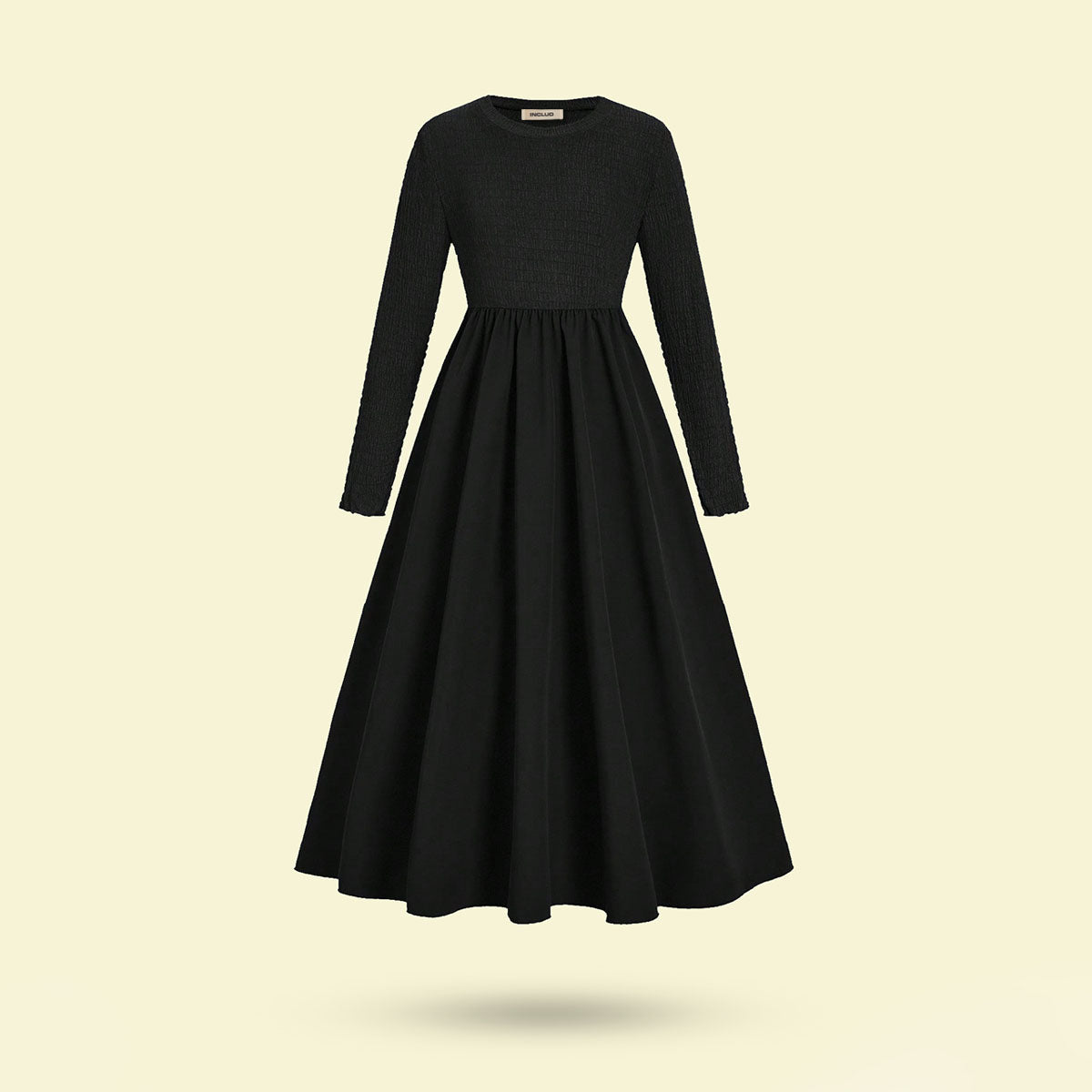 Girls Black Textured Maxi Dress Casual Dresses Black 7-8 Y