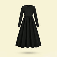 Girls Black Textured Maxi Dress Casual Dresses Black 7-8 Y