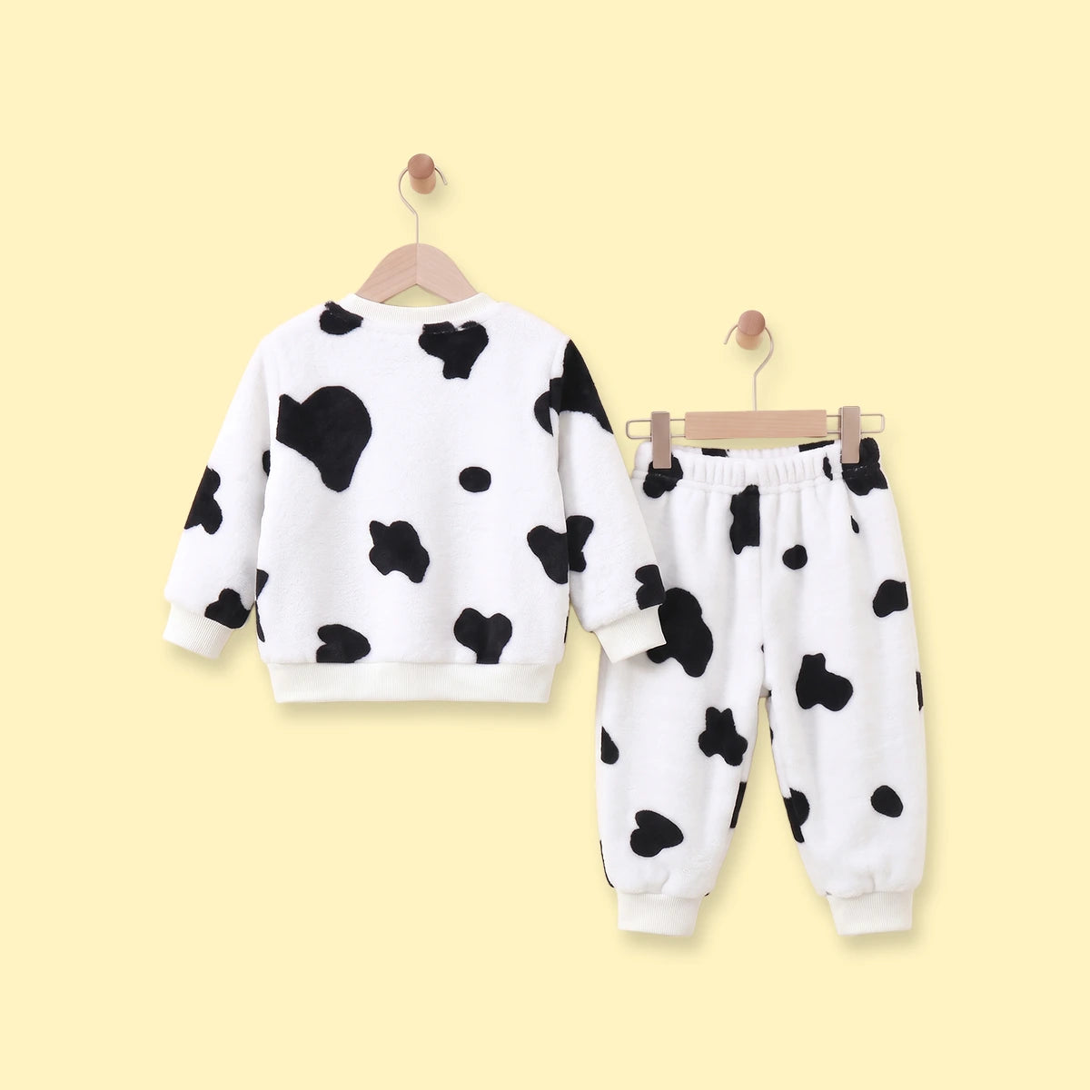 Boys White Animal Print Sweatshirt With Pants Sets 2 pc. Sets