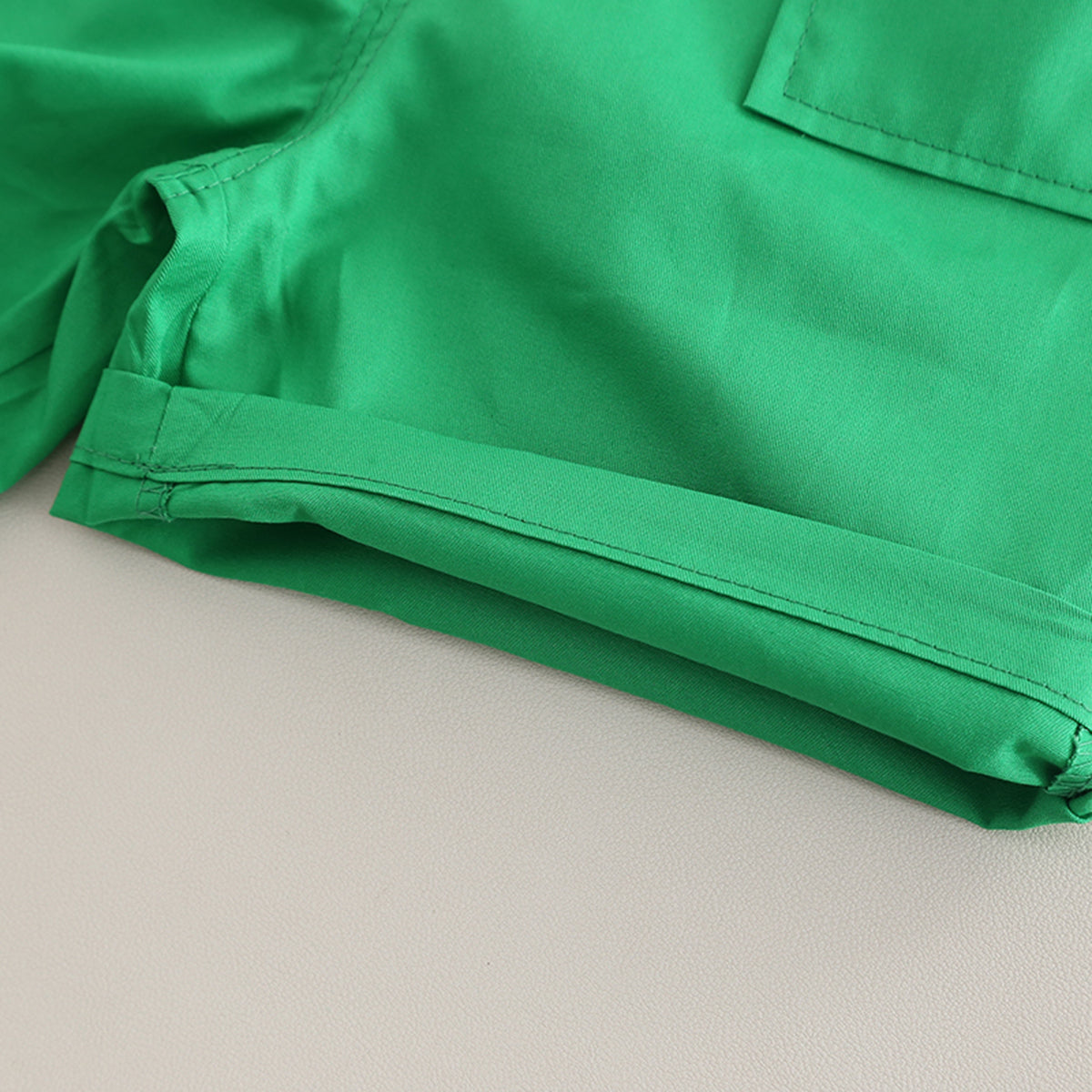 Boys Printed Short Sleeves T-Shirt With Green Shorts And Bag Pack Set 3 pc. Sets