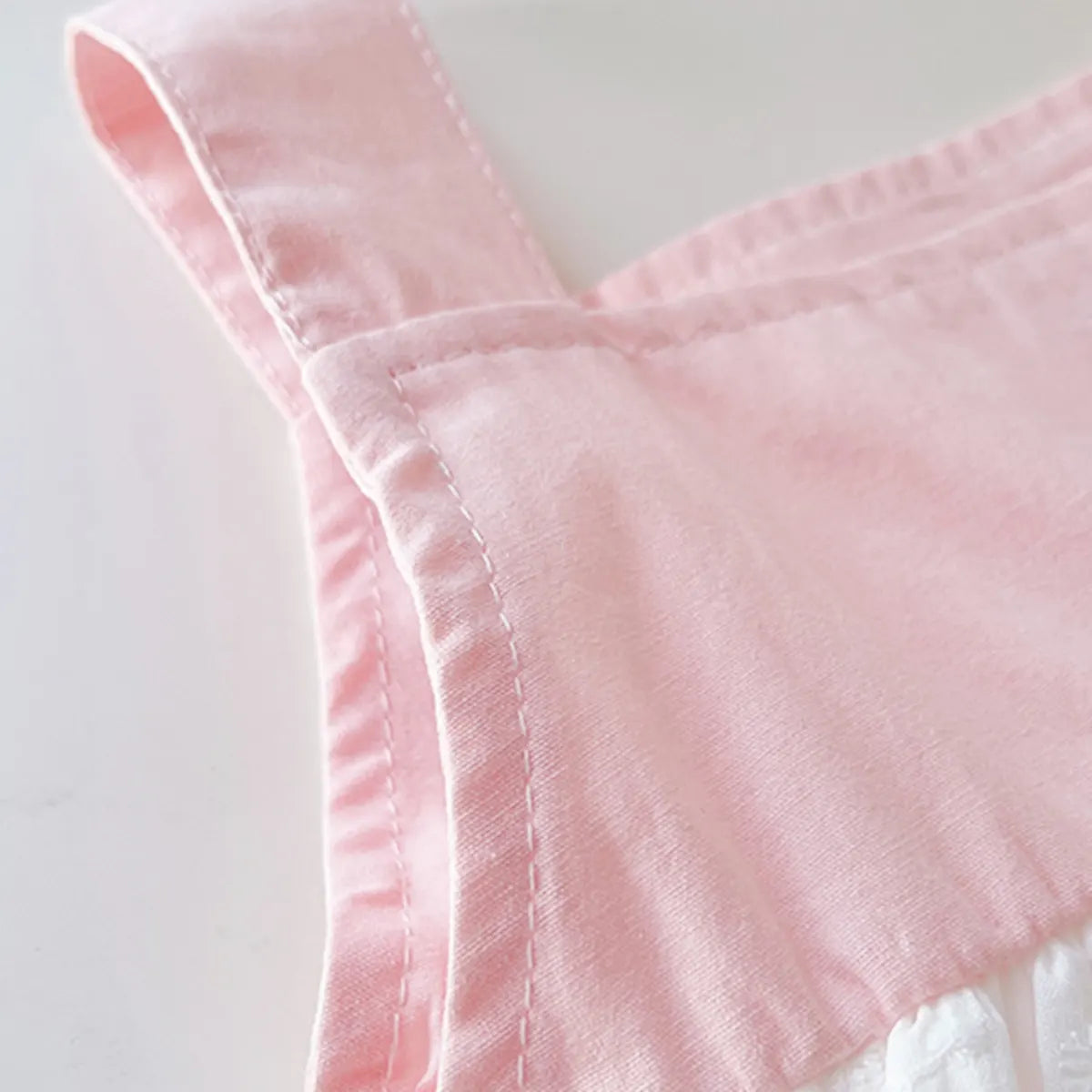 Girls Pink Sleeveless Lace Hem Top With Bloomer-style Shorts Sets Sets