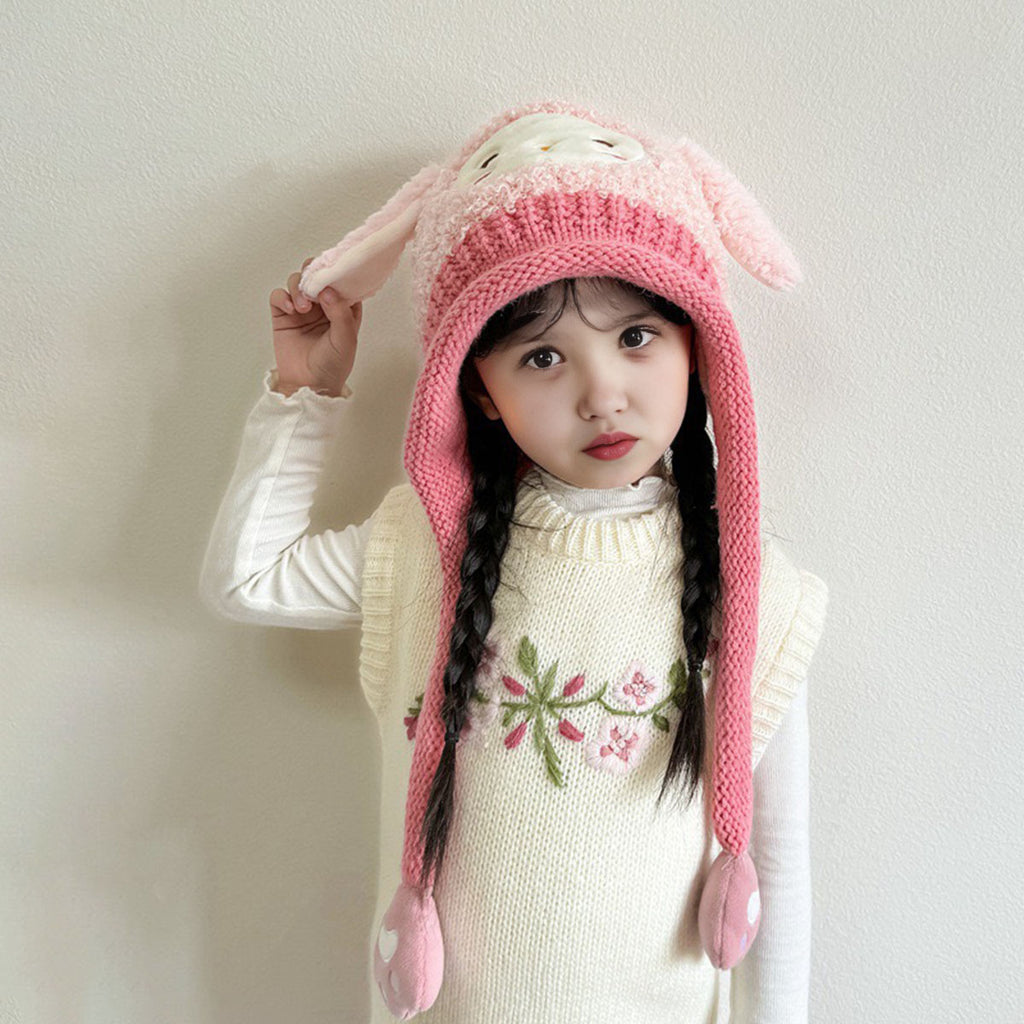 Kids Warm Animated Embroidered Beanie Cap Trending Accessories