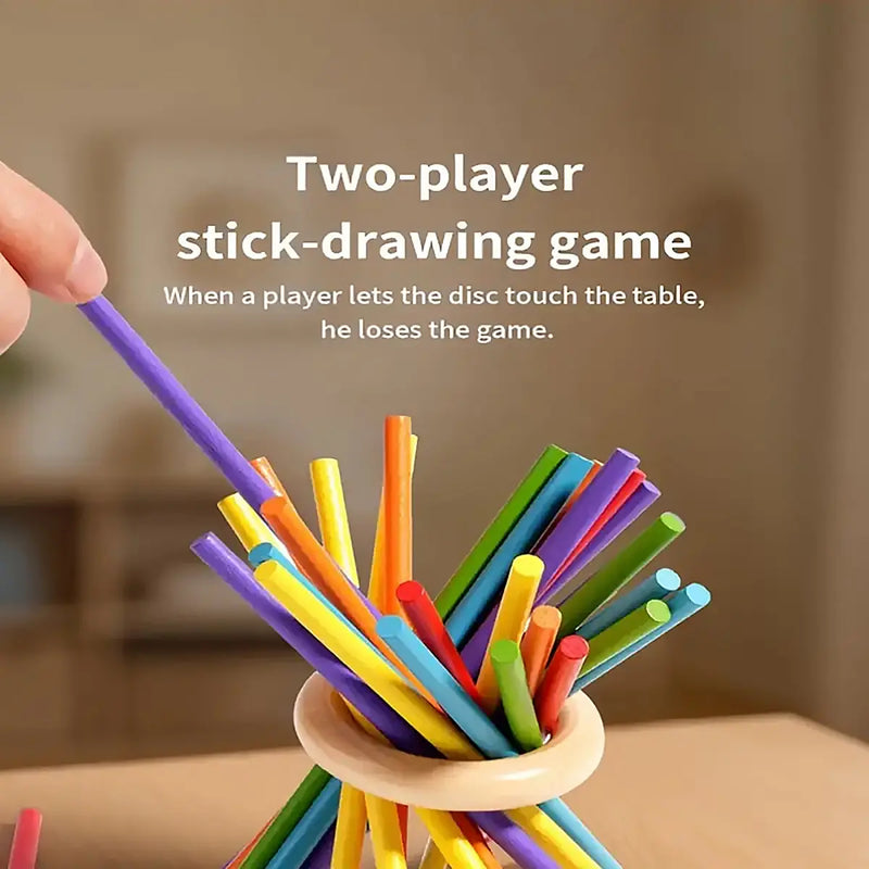 Kids Wooden Stick & Ball Drop Tower Game Trending Accessories