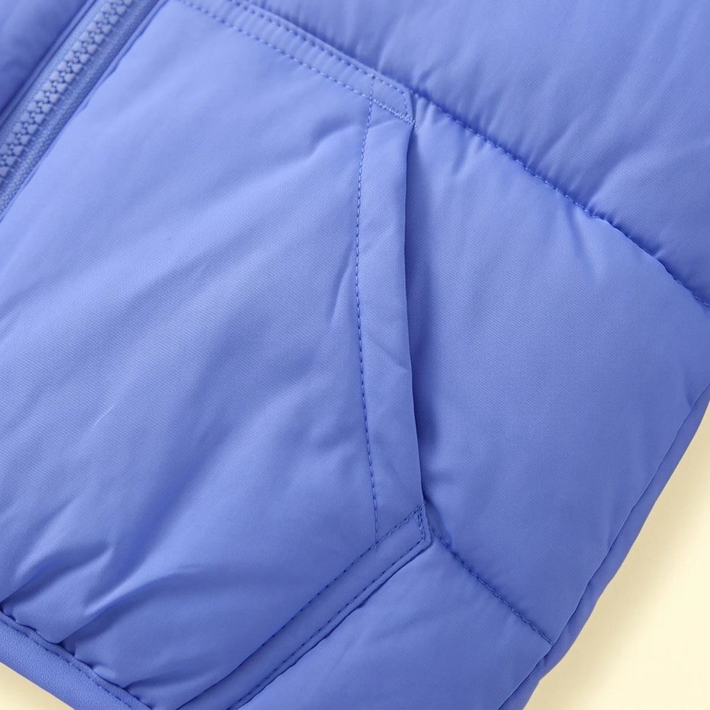 Boys Blue Hooded Quilted Puffer Jacket Coats & Jackets