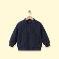 Boys Navy Blue Long Sleeve Zip-Up Bomber Jacket Coats & Jackets Navy Blue 1-2 Y