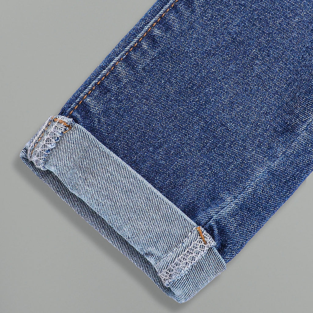 Boys Blue Mid Rise distressed Denim Pants Pants