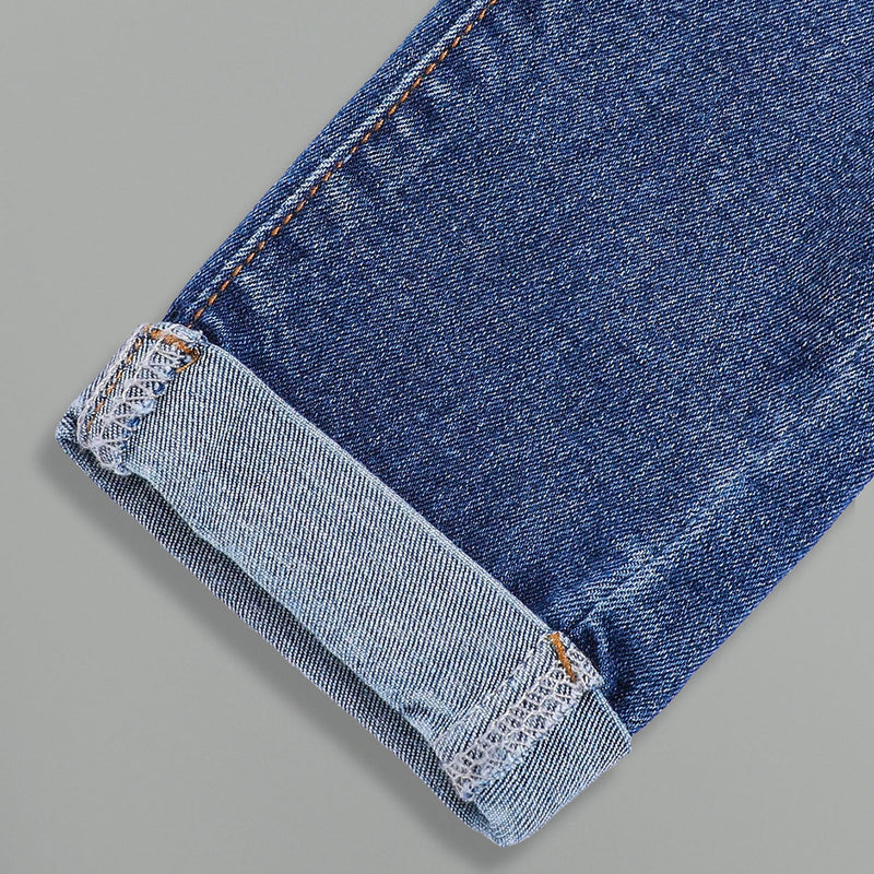 Boys Blue Mid Rise distressed Denim Pants Pants