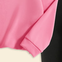 Girls Pink Printed Long Sleeve Sweatshirt With Pants Sets 2 pc. Sets