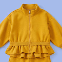 Girls Mustard Long Sleeve Jacket With Pants Sets 2 pc. Sets