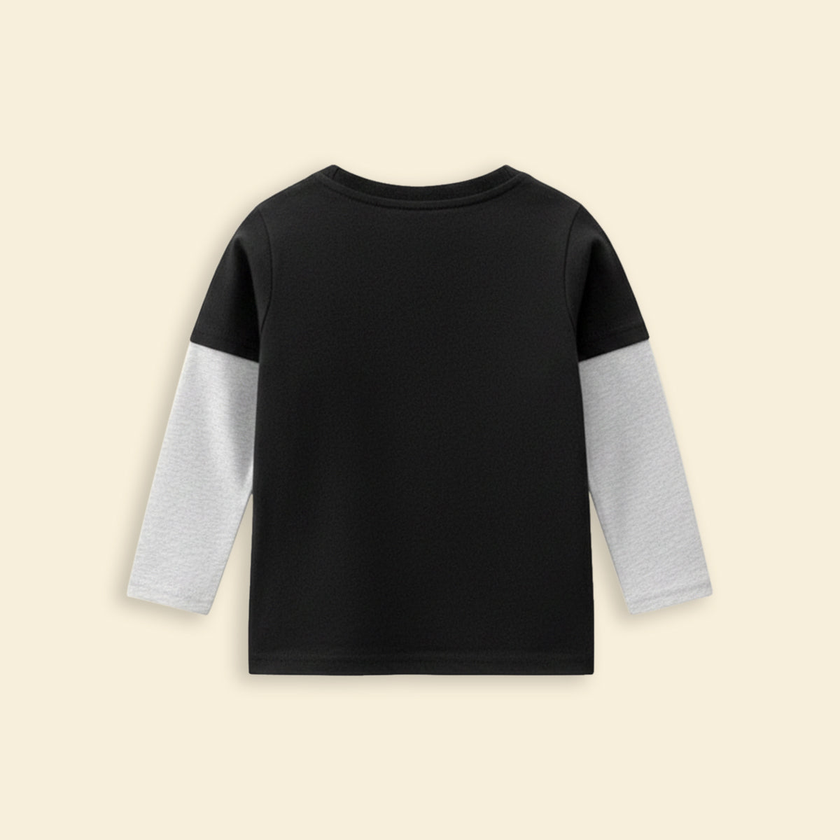 Boys Black Astronaut Print Doctor Sleeves T-shirt Tshirts