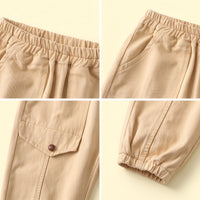 Boys Beige Relaxed Fit Pants Pants