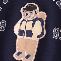 Boys Navy Blue Typographic Long Sleeve Sweatshirt Sweatshirts & Hoodies