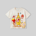 Girls Cream Short Sleeve Graphic Print T-Shirt Tshirts Cream 1-2 Y