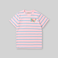 Girls Striped Short Sleeves T-Shirt Tshirts   