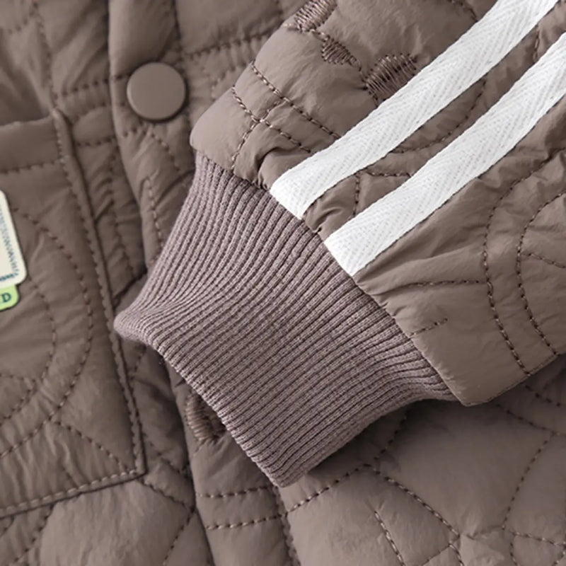 Boys Light Brown Textured Jacket With Pants Sets 2 pc. Sets