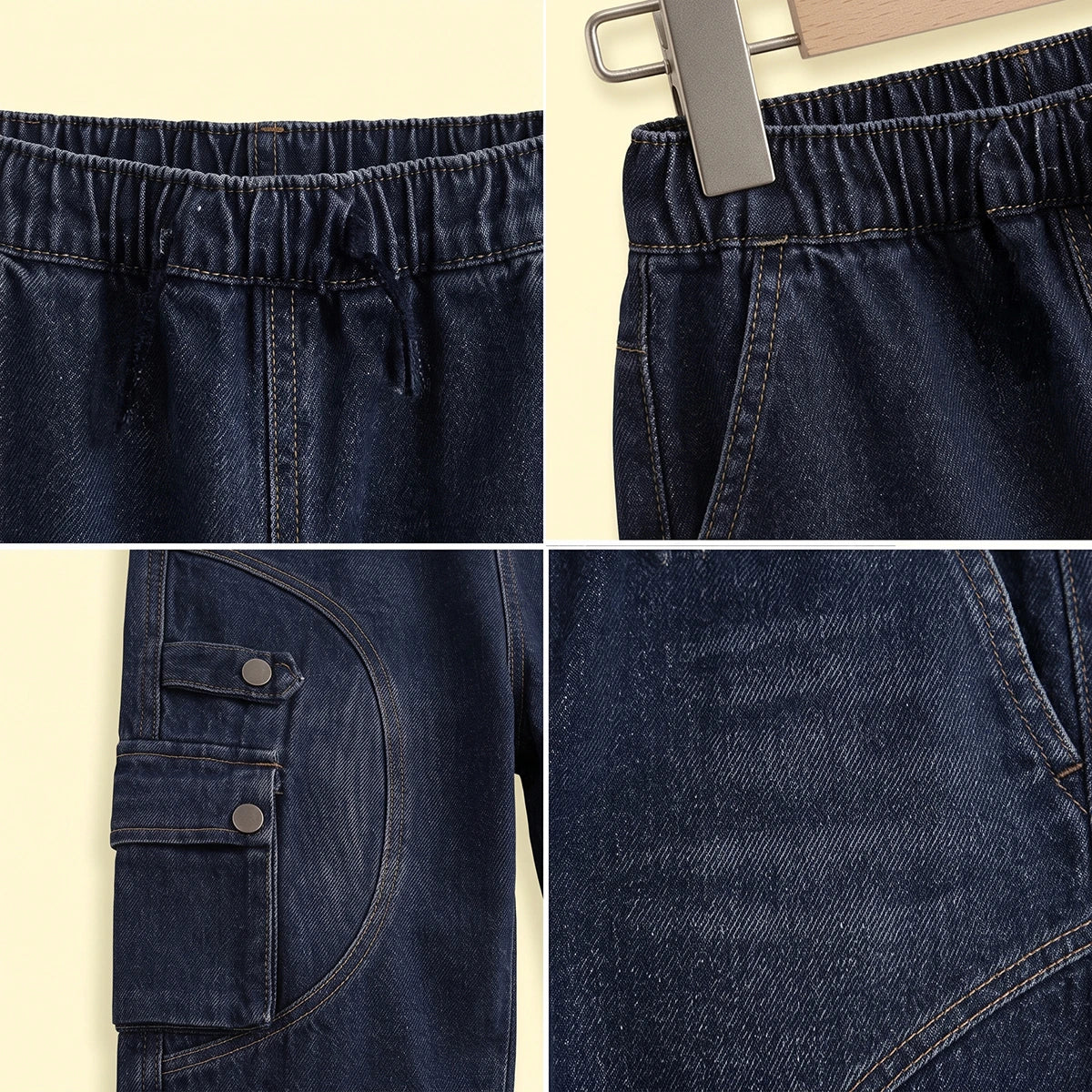 Boys Blue Denim Cargo Shorts Cargo Shorts
