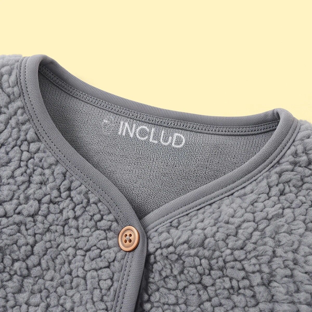 Girls Grey Long Sleeve Fleece Cardigan Sweaters & Cardigans