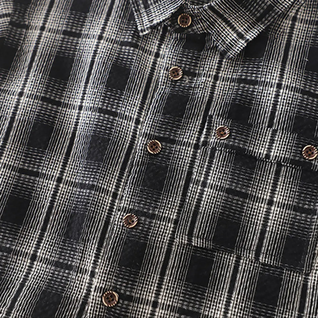 Boys Black Checked Shirt With Printed T-Shirt And Denim Shorts Sets 3 pc. Sets
