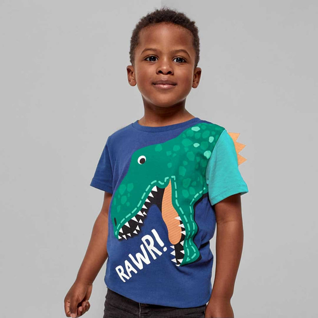 Boys Dinosaur Graphic Short Sleeves T-Shirt
