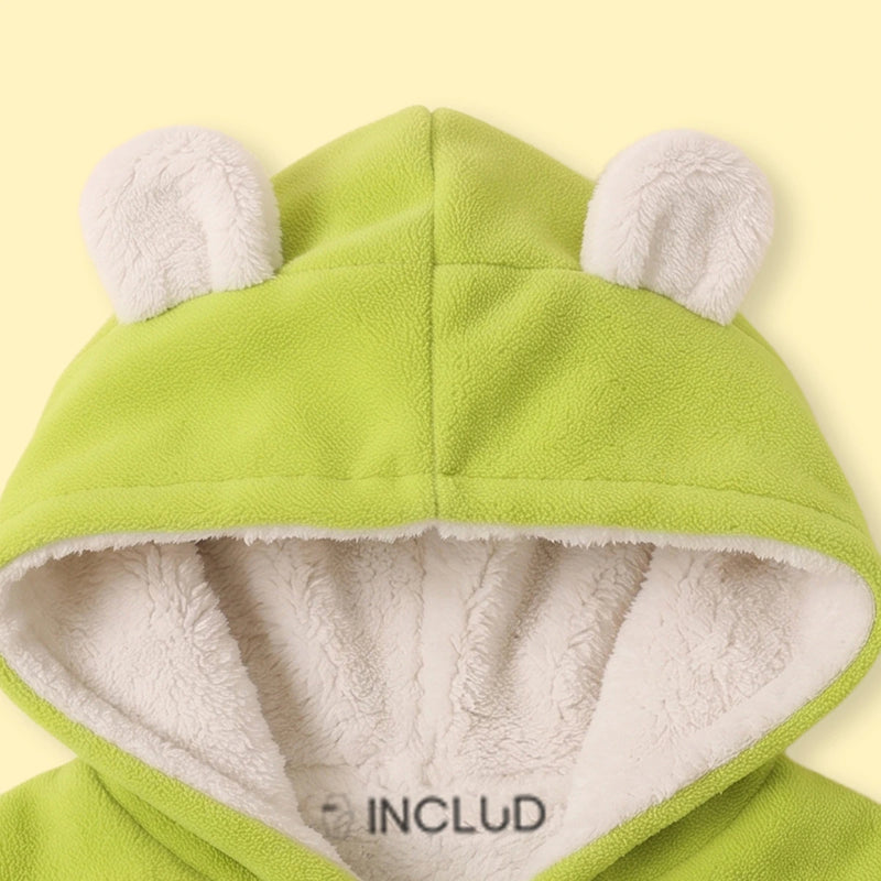 Boys Green Colourblocked Hooded Bomber Jacket Coats & Jackets