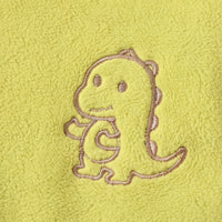 Boys Lime Green Dinosaur Embroidered Hooded Jacket Coats & Jackets