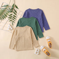Boys Multicolour Long Sleeve T-Shirts Pack Of 3 Tshirts