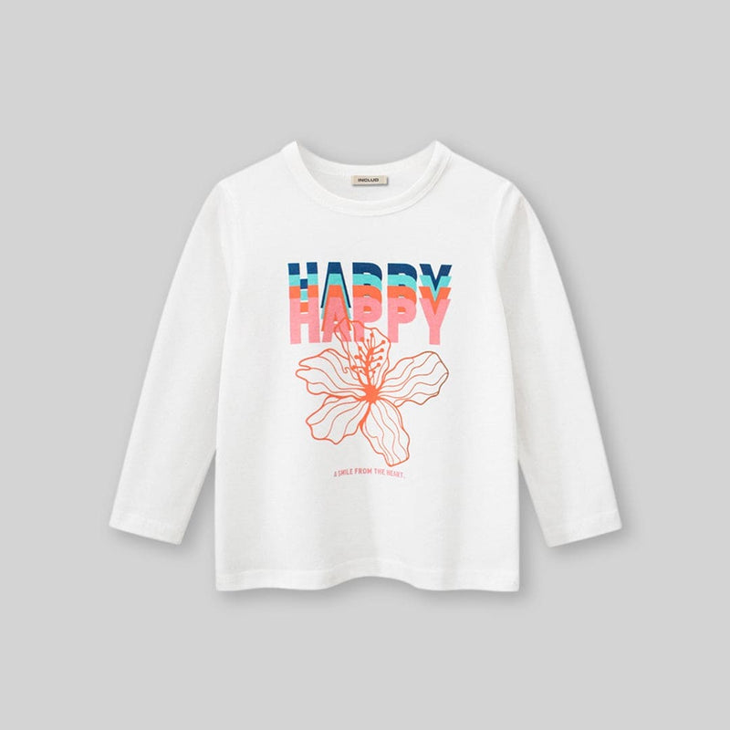 Girls Graphic Print Short Sleeves T-shirt Tshirts   