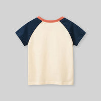 Girls Printed Raglan Sleeve Casual T-shirt Tshirts   