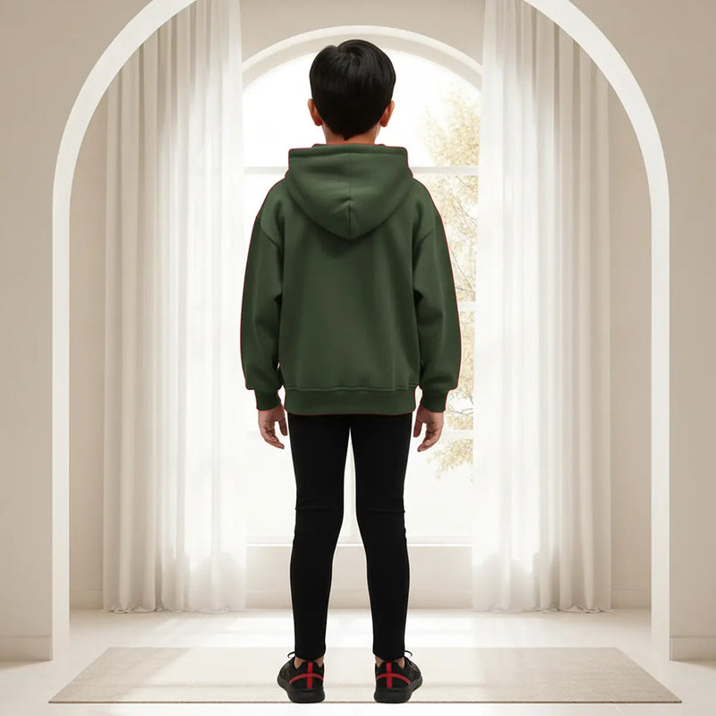 Boys Green K-Pop Nova -Beat Graphics Hoodie Sweatshirts & Hoodies