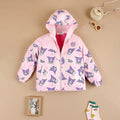 Girls Light Pink Kuromi Cartoon Printed Hooded Zipper Jacket Coats & Jackets Light Pink 3-4 Y
