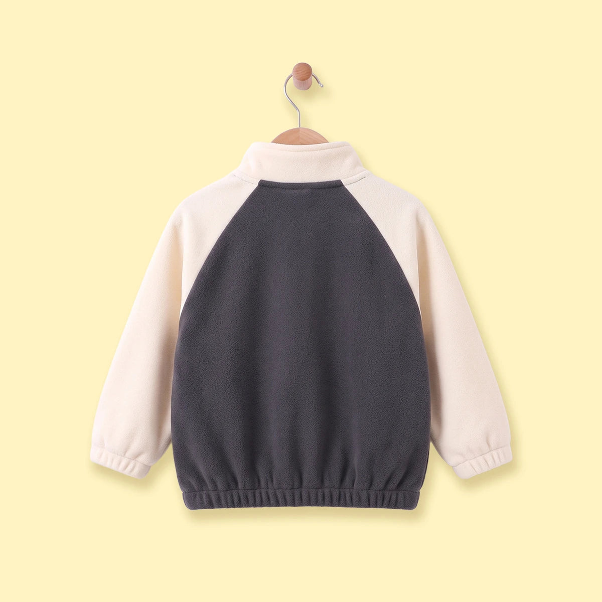 Boys Grey Colorblocked Long Sleeve Jacket Coats & Jackets
