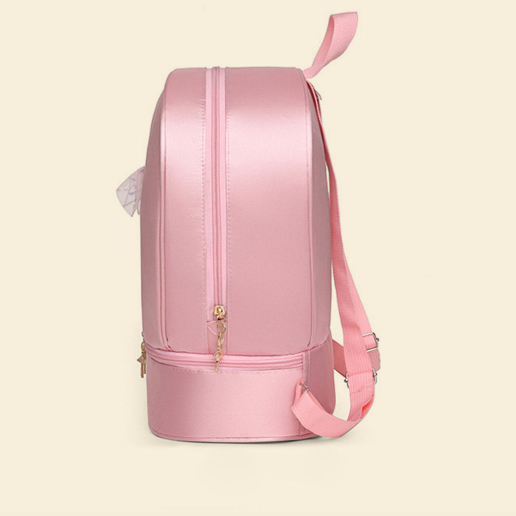 Girls Pink Ballet Motif School Backpack Trending Accessories