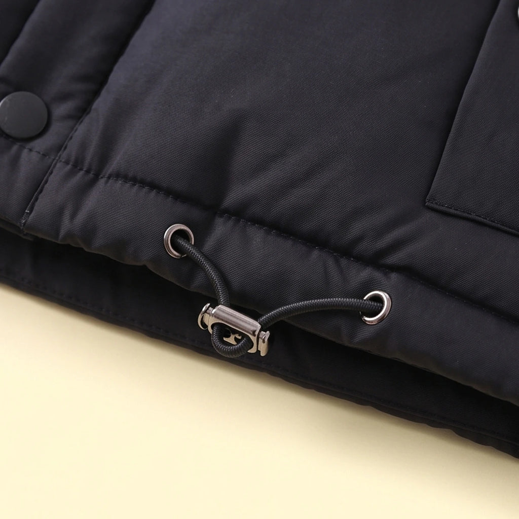 Boys Black Sleeveless Puffer Jacket Coats & Jackets