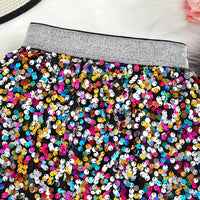 Girls Multicolour Sequin Embellished Skirt Skirts