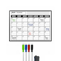 Kids Magnetic Dry-Erase Monthly Wall Planner with Markers Trending Accessories Multicolor Onesize