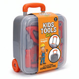 Unisex Portable Tool Box with Wheels & Handle