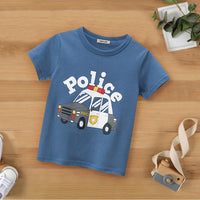 Short Sleeve T-shirt With Car print Tshirts Blue 1-2 Y 