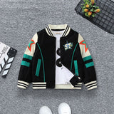 Boys Printed Varsity Jacket