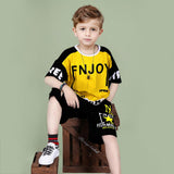 Boys Printed T-shirt with Shorts Sets