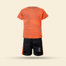 Boys Orange Sportswear Two Piece Sets Sets Orange 1-2 Y