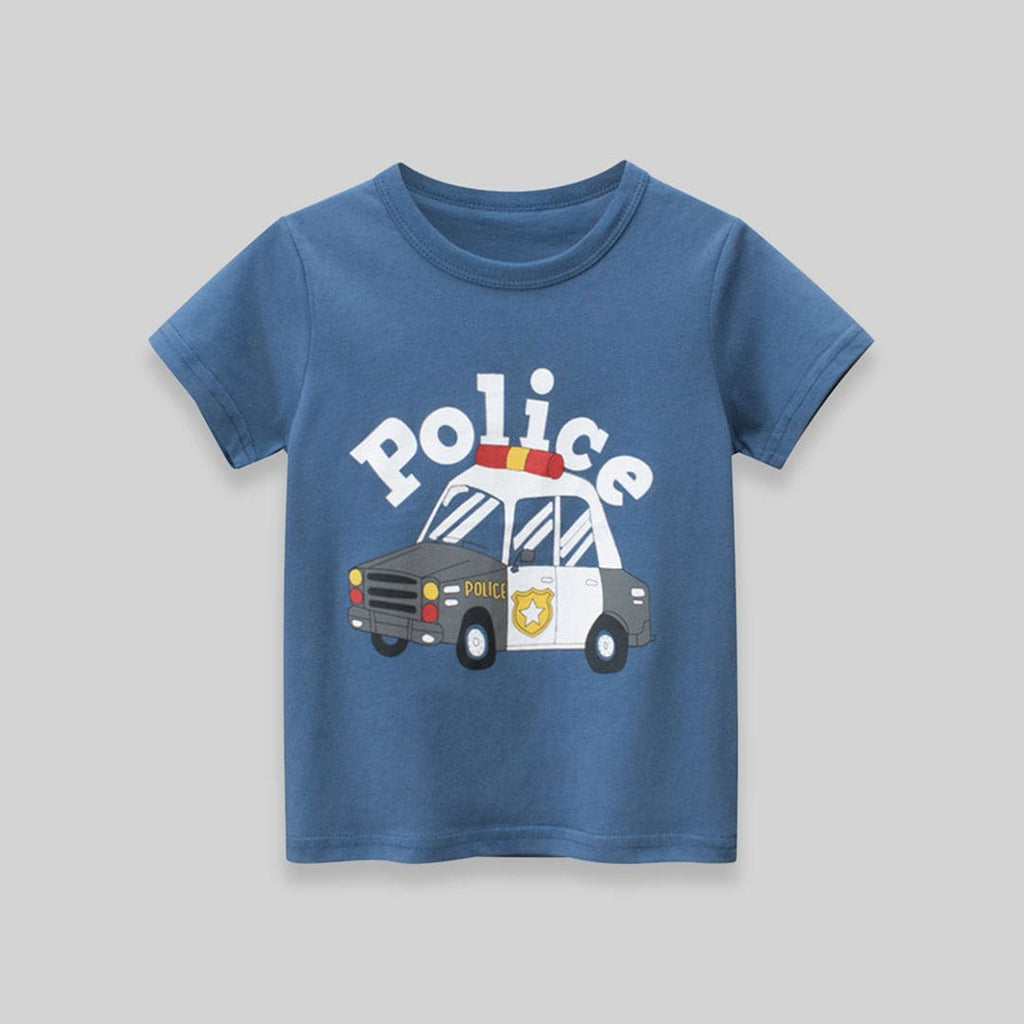Short Sleeve T-shirt With Car print Tshirts   