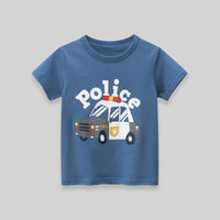 Short Sleeve T-shirt With Car print Tshirts   