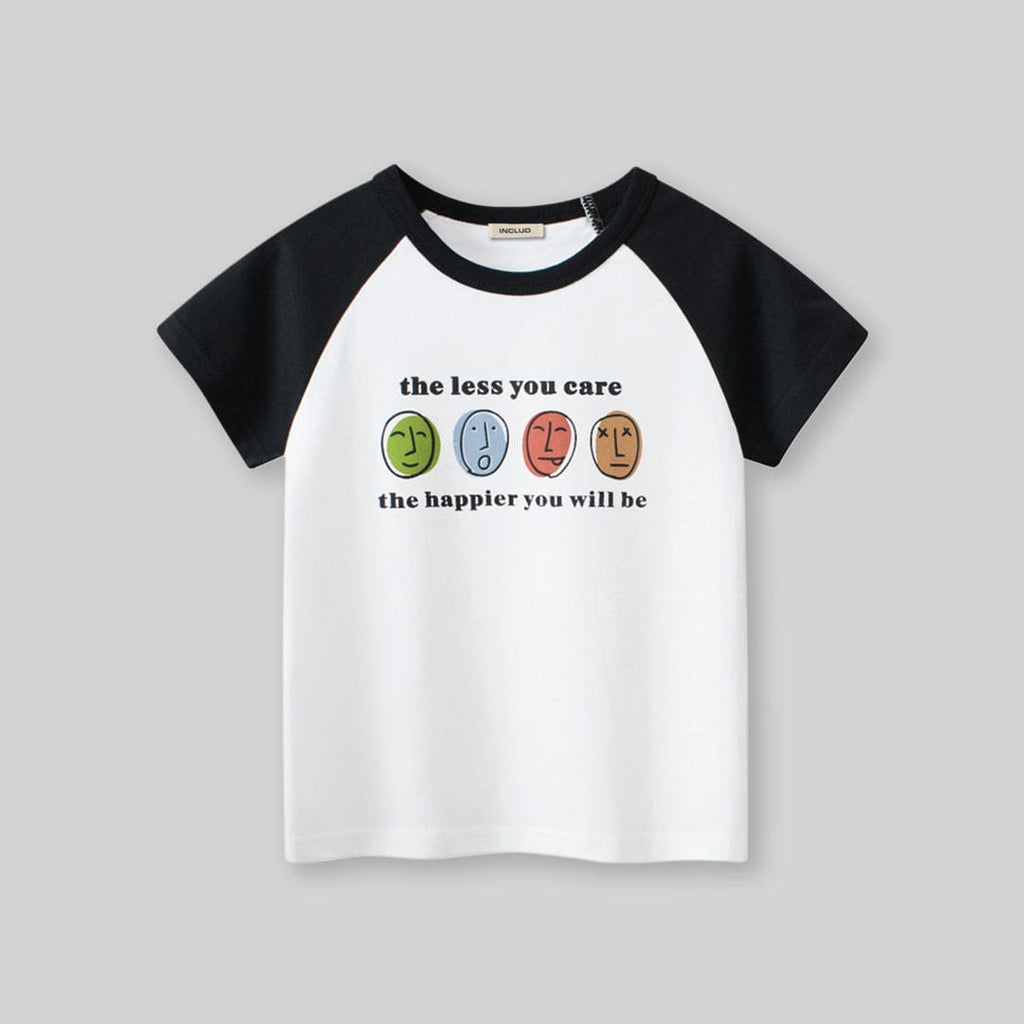 Boys Graphic Print Raglan Sleeves T-Shirt Tshirts   