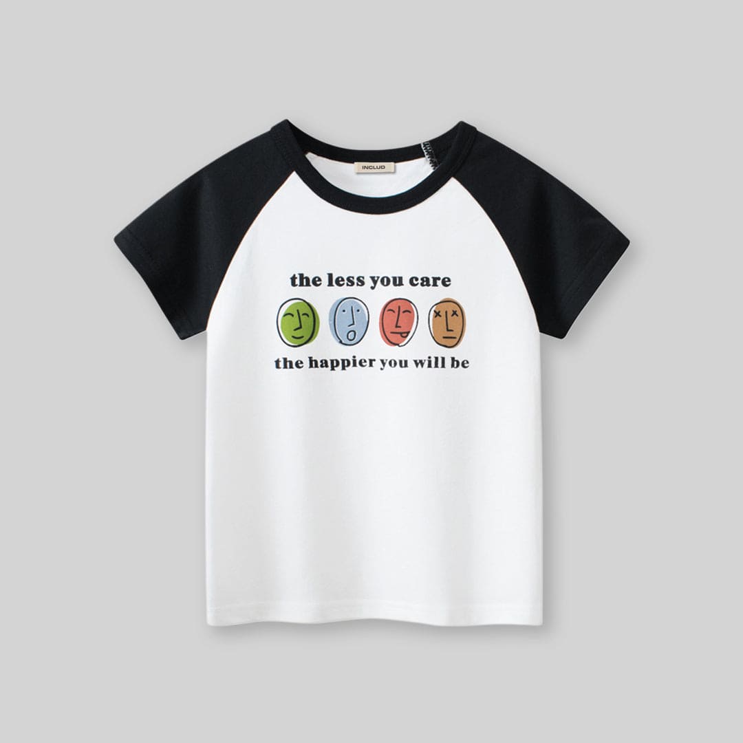 Boys Graphic Print Raglan Sleeves T-Shirt Tshirts   