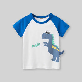 Boys Dinosaur Graphic Raglan Sleeves T-Shirt Tshirts   